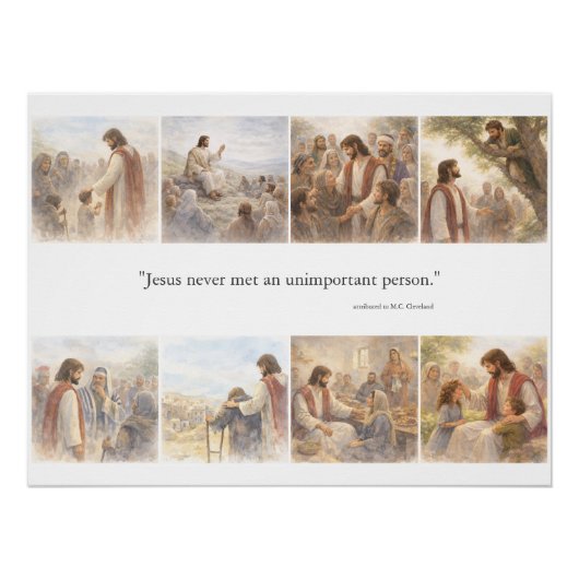 No unimportant person perfect poster (Voorkant)