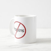 No Vampires Mug (Devant gauche)