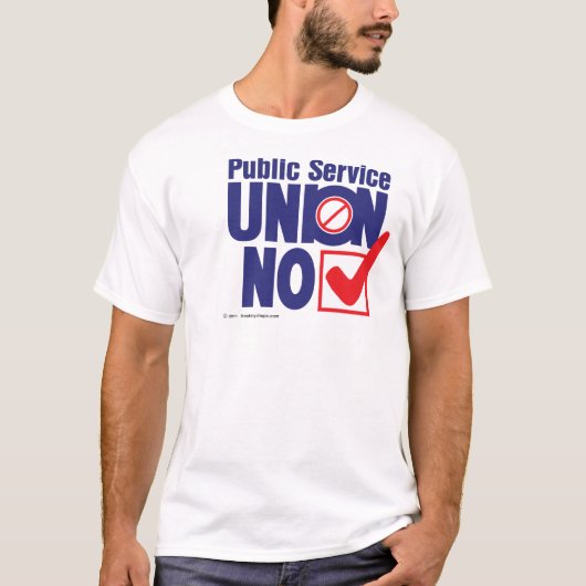 NO van de Unie voor de openbare dienst - shirt (Voorkant)