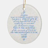 No Weapon Star van David Keramisch Ornament (Links)