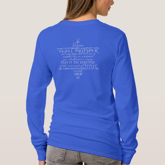 No Weapon Star van David T-shirt (Achterkant)