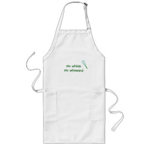 No Whisk No Wheward Apron Lang Schort