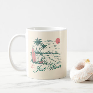 No Wifi Just Waves Koffiemok