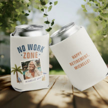 No Work Zone Retirement Party Fun Custom Photo