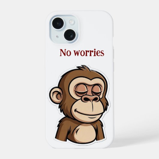 no worries Phone Case iPhone 15 Hoesje (Achterkant)