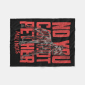 No You Can't Pet Her Malinois Funny K9 Military Ha Fleece Deken (Voorkant (Horizontaal))