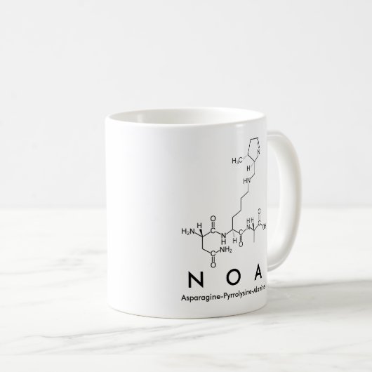NOA peptide nom mug (Devant droit)