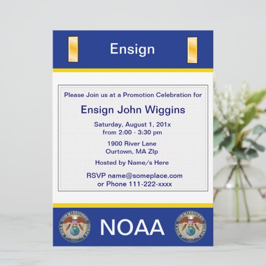 NOAA Ensign Invitation (Debout devant)