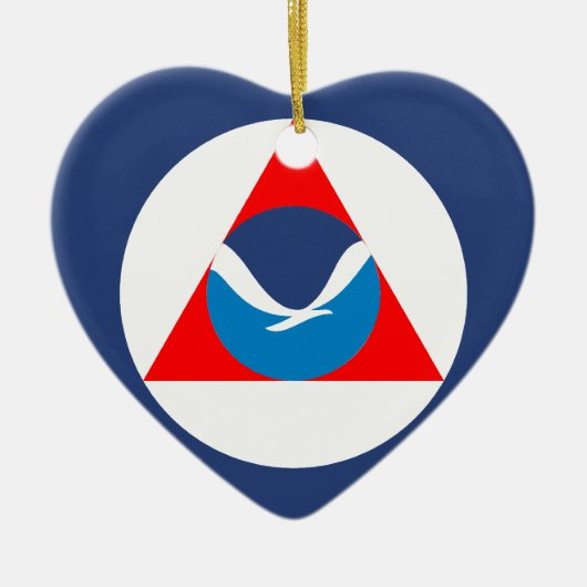 Noaa, Verenigde Staten Keramisch Ornament (Voorkant)