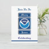 NOAA Wedding Invitation Kaart (Staand voorkant)