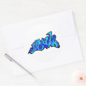 Noach 2 ronde sticker (Envelop)