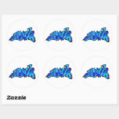 Noach 2 ronde sticker (Vel)