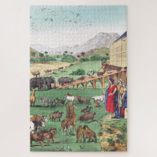 Noach's ark met dieren legpuzzel