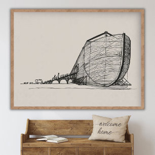 Noachs Ark Opstappen, Bijbel Kunst, MUUR Kunst, Bi Poster