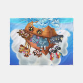 Noah Ark cartoon kinder deken slaapkamer (Voorkant (Horizontaal))