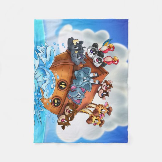 Noah Ark cartoon kinder deken slaapkamer (Voorkant)