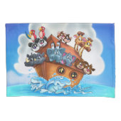 Noah Ark cartoon kussen voor kinderkamer Kussensloop (Voorkant)
