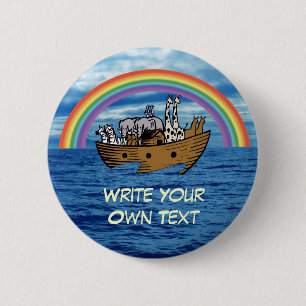 Noah Bak - de Overeenkomst van de Regenboog van de Ronde Button 5,7 Cm