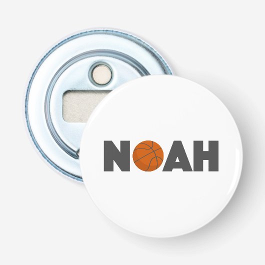 Noah Basketball Button Flesopener (Voorkant)
