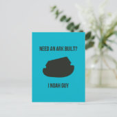 Noah de Christelijke Woordspeling van de Bak Briefkaart (Staand voorkant)