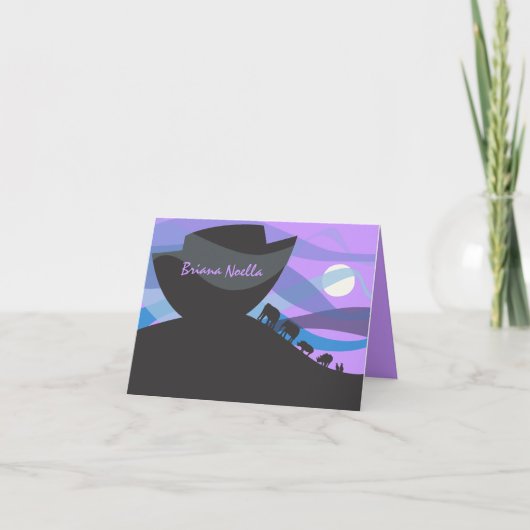 Noah de Uitnodiging van de Bak dankt u kaardt (Voorkant)