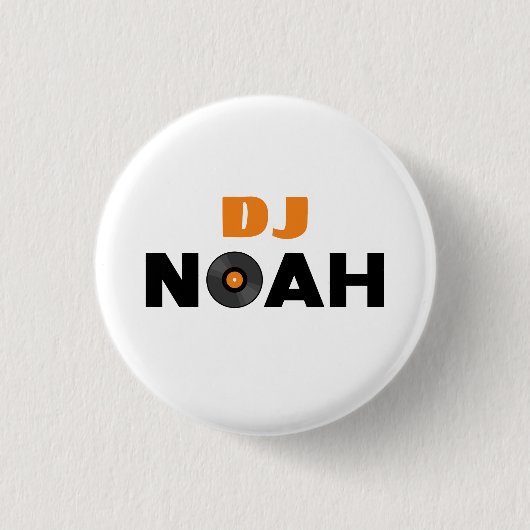 Noah DJ Ronde Button 3,2 Cm (Voorkant)