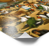 Noah en Ark: groot schilderen, bijbelverhaal Foto Afdruk (Hoek)