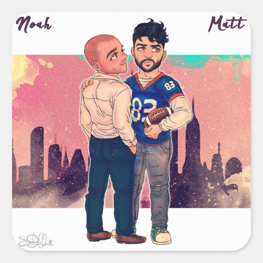 Noah en Matt Sticker (Voorkant)