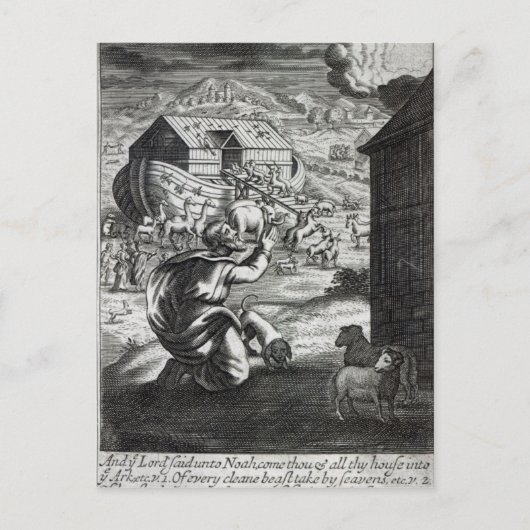 Noah entreth the Ark Briefkaart (Voorkant)