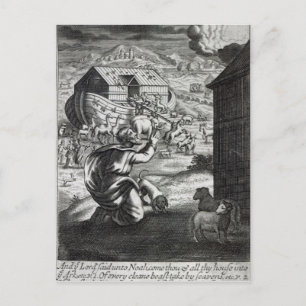 Noah entreth the Ark Briefkaart