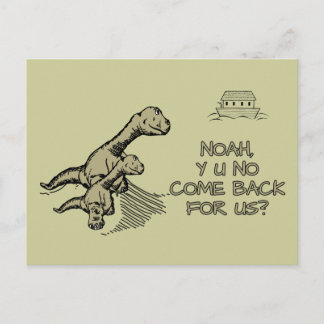 Noah, Geen U van Y teruggekomen voor ons? Briefkaart