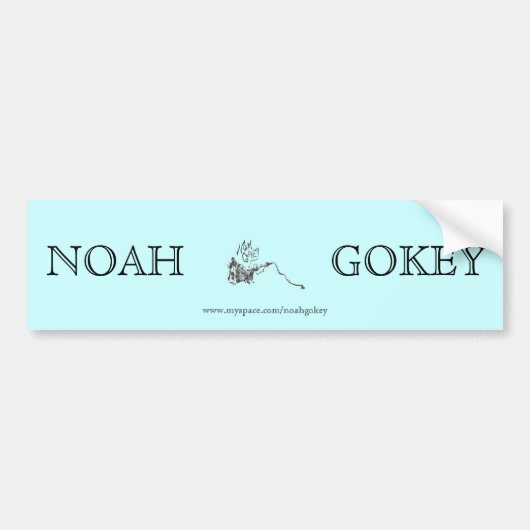 Noah Gokey Bumpersticker 1 (Voorkant)
