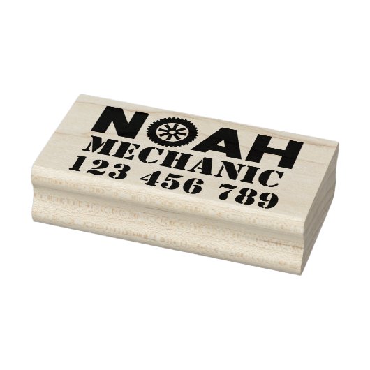 Noah Mechanic Rubber Stamp Rubberstempel (Stempel)