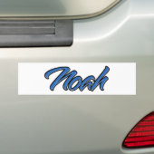 Noah Name blue Aufkleber Sticker Autoaufkleber (Op auto)
