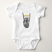 Noah Name Custom Toddler Rock n Roll Metal Punk Romper (Voorkant)