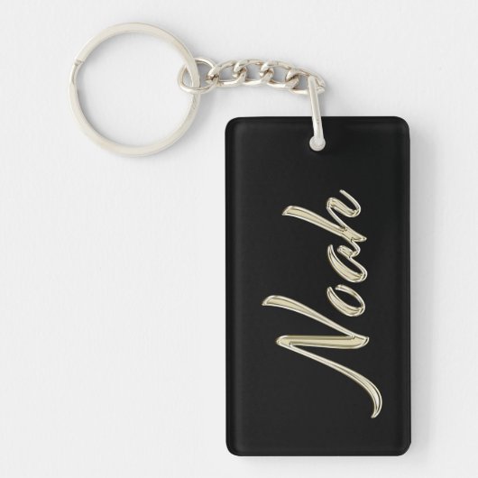 Noah Name whitegold Porte-clés (Devant)