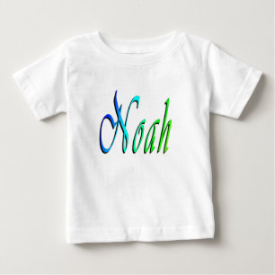 Noah, Nom, Logo, T-shirt blanc pour bébé