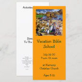 NOAH PEINTURE : VACANCES BIBLE INVITATION SCOLAIRE (Devant / Derrière)