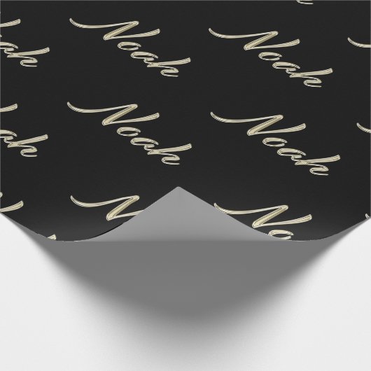 Noah Prénom Nom du papier cadeau (Coin)