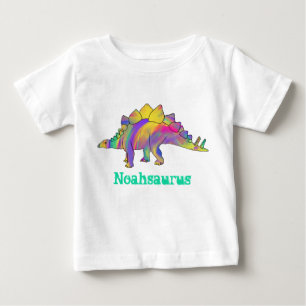 Noah saurus Kleurrijke Stegosaurus Dinosaurus Kuns