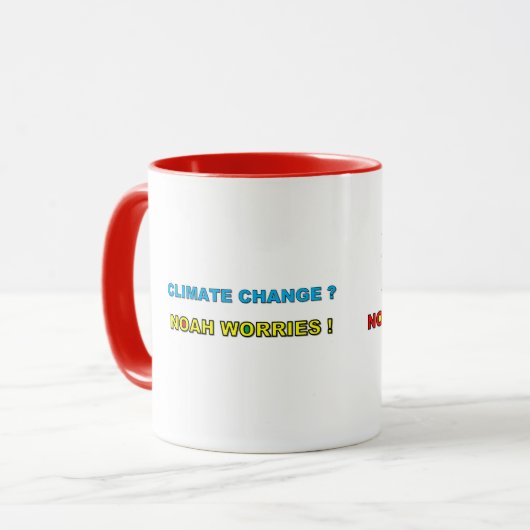 Noah s'inquiète Mug (Devant gauche)
