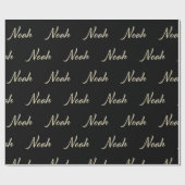 Noah Vorname Name edles Geschenkpapier Papier (Vlak)