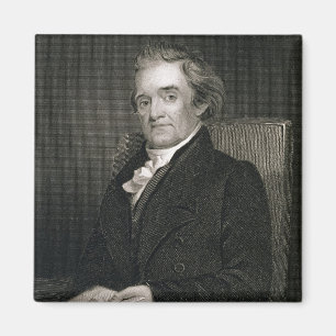 Noah Webster (1758-1843), gegraveerd door Frederic Magneet
