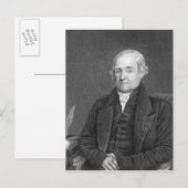 Noah Webster gegraveerd door G. Parker Briefkaart (Voorkant / Achterkant)