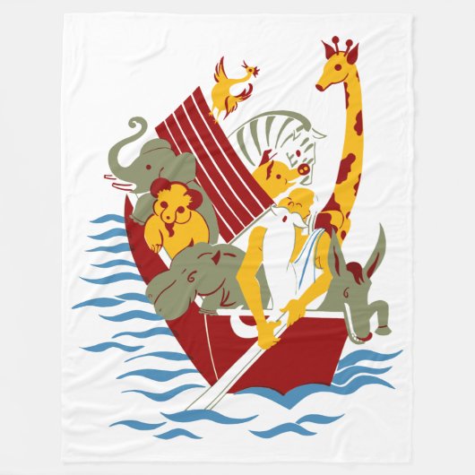 Noah's Arc Fleece Deken (Voorkant)