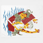 Noah's Arc Fleece Deken (Voorkant (Horizontaal))