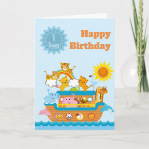 Noah's Ark Aanpasbare Verjaardag Kaart