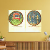 Noah's Ark, Adam en Eva Canvas Afdruk (Insitu (Woonkamer))