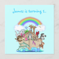 Noahs ark animal-uitnodiging