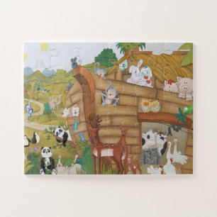 Noah's Ark Animals Kinderkinderen Legpuzzel